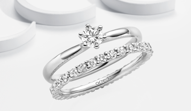 Diamond Bridal Ring Sets - inspiring & unique | acredo