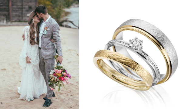 Creative wedding band store