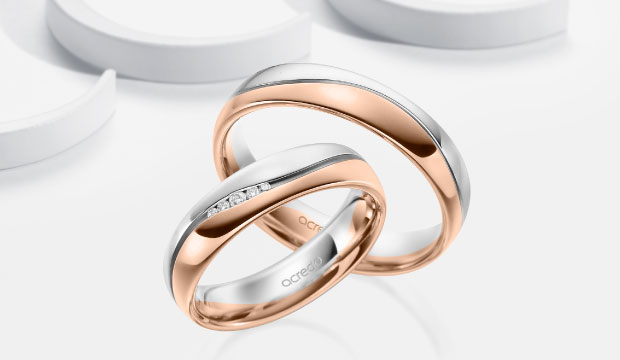 Wave Design Wedding Rings | acredo